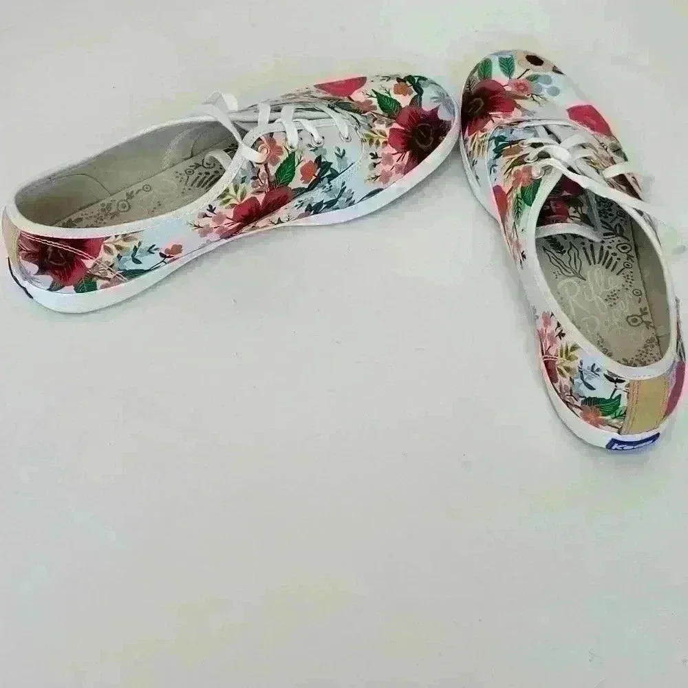 Keds x Rifle Paper Company Floral Sneakers Shoes  Sz 10 - Picture 9 of 14